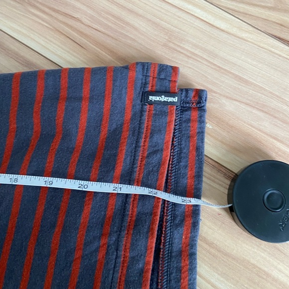 Patagonia Misty Meadow 3/4 sleeve top (red and grey stripes) | women US medium - Picture 8 of 8